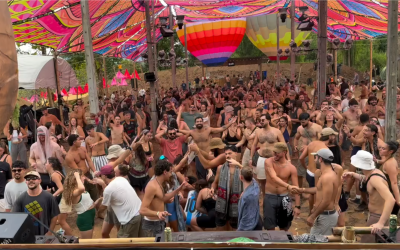 A Loop Festival party in Pai, Thailand, in November 2025. (Social media video screenshot; used in accordance with Clause 27a of the Copyright Law)