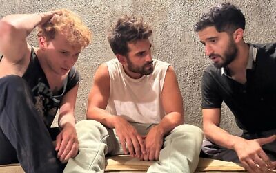 From 'Stay Forte,' Doron Eran's movie about the three hostages accidentally slain by the IDF in Gaza on December 15, 2023. (Courtesy)