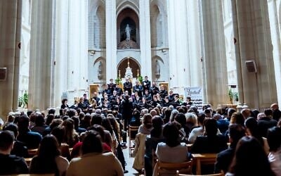 A Liturgical Festival concert in Nazareth organized by the city's Polyphony conservatory in December 2022 (Courtesy)