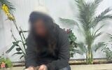 A 17-year-old suspected of taking part in a large-scale arson attack against Palestinians in the northern West Bank in November 2025, after being arrested on December 18. (Israel Police)