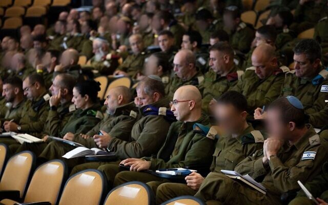 Senior IDF commanders attend a conference discussing investigations into the failures surrounding Hamas's October 7, 2023, onslaught and the subsequent war, December 29, 2025. (Israel Defense Forces) Senior IDF commanders attend a conference discussing investigations into the failures surrounding Hamas's October 7, 2023, onslaught and the subsequent war, December 29, 2025. (Israel Defense Forces)