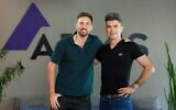 Armis cyber unicorn co-founders Yevgeny Dibrov (right) and Nadir Izrael. (Courtesy)