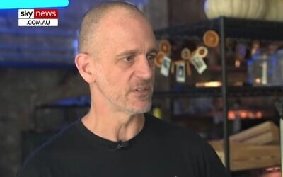 Ed Halmagyi discusses closing Avner's Bakery in the Surry Hills section of Sydney, December 17, 2025. (Sky News screenshot)