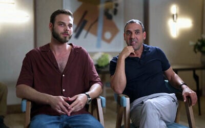 Alon Ohel (L) and Eli Sharabi (R) speak about their time in Hamas captivity, in an interview that aired December 4, 2025. (Screenshot via Channel 12) Alon Ohel (L) and Eli Sharabi (R) speak about their time in Hamas captivity, in an interview that aired December 4, 2025. (Screenshot via Channel 12)