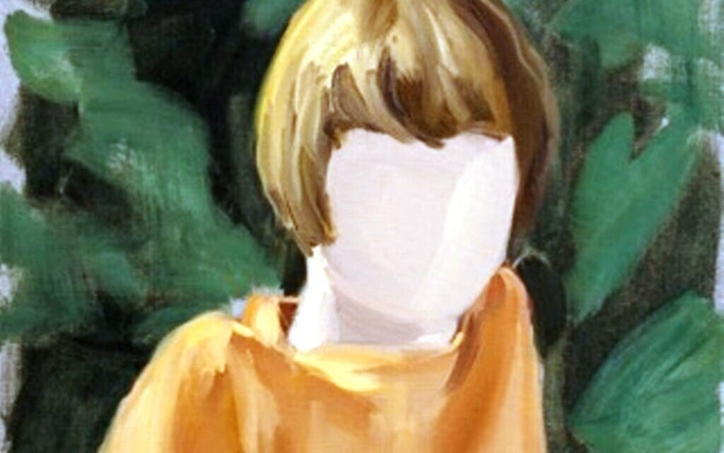'Orange' 2024 by Gidi Rubin, exhibited in 'Face to Face,' December 4, 2025, to February 7, 2026 at Eilat Artists' Gallery (Richard Levi)
