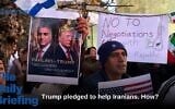 Iranians who live in Greece take part in a protest in front of the US Embassy in Athens, Greece, January 13, 2026, supporting the protests in Iran. (AP/Thanassis Stavrakis)