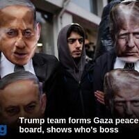 A man holds two mannequins depicting U.S. President Donald Trump and Israel's Prime Minister Benjamin Netanyahu during a rally in support of the Iranian government, in Istanbul, Turkey on January 18, 2026. (AP Photo/Emrah Gurel)