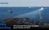 In this Tuesday, Nov. 19, 2019, photo made available by U.S. Navy, a helicopter lifts off of the aircraft carrier USS Abraham Lincoln as it transits the Strait of Hormuz. The U.S. aircraft carrier Abraham Lincoln sent to the Mideast in May over tensions with Iran transited the narrow Strait of Hormuz for the first time on Tuesday. The ship previously had been in the Arabian Sea outside of the Persian Gulf. (Mass Communication Specialist Seaman Stephanie Contreras/U.S. Navy via AP)