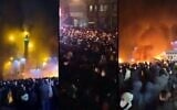 Iranian protesters seen in Tehran on January 9, 2026. (X; used in accordance with Clause 27a of the Copyright Law)