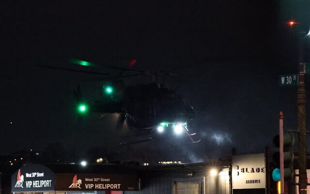 A helicopter carrying Venezuelan President Nicolas Maduro comes in to land at the Westside Heliport in New York on January 3, 2026. (ANGELA WEISS / AFP) A helicopter carrying Venezuelan President Nicolas Maduro comes in to land at the Westside Heliport in New York on January 3, 2026. (ANGELA WEISS / AFP)