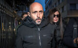Owners of "Le Constellation" bar Jacques Moretti (L) and Jessica Moretti arrive for a hearing at the Office of the public prosecutor of the Canton of Valais in Sion on January 9, 2026 (Fabrice COFFRINI / AFP)
