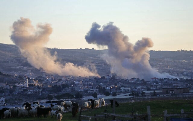 Smoke rises from the site of an Israeli airstrike that targeted the village of Sohmor, in southern Lebanon on January 15, 2026. (Rabih DAHER / AFP) Smoke rises from the site of an Israeli airstrike that targeted the village of Sohmor, in southern Lebanon on January 15, 2026. (Rabih DAHER / AFP)