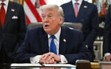 US President Donald Trump speaks before signing executive orders in the Oval Office in the White House in Washington, DC, on January 30, 2026. (Annabelle GORDON / AFP)