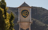 The Warner Bros. water tower is seen at Warner Bros. Discovery Studios in Burbank, California, December 5, 2025. (AP/Jae C. Hong)