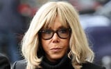 French President's wife Brigitte Macron arrives ahead of the ceremony outside 'La Belle Equipe' bar, Nov. 13, 2025 in Paris (Ludovic Marin, Pool photo via AP, File)