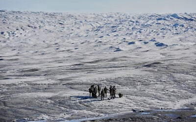 Danish military forces participate in an exercise with hundreds of troops from several European NATO members in Kangerlussuaq, Greenland, September 17, 2025. (AP/Ebrahim Noroozi, File)