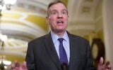 US Sen. Mark Warner, Democrat of Virginia, speaks at a news conference after a policy luncheon at the US Capitol, Tuesday, January 6, 2026, in Washington, DC. (AP/Rod Lamkey, Jr.)
