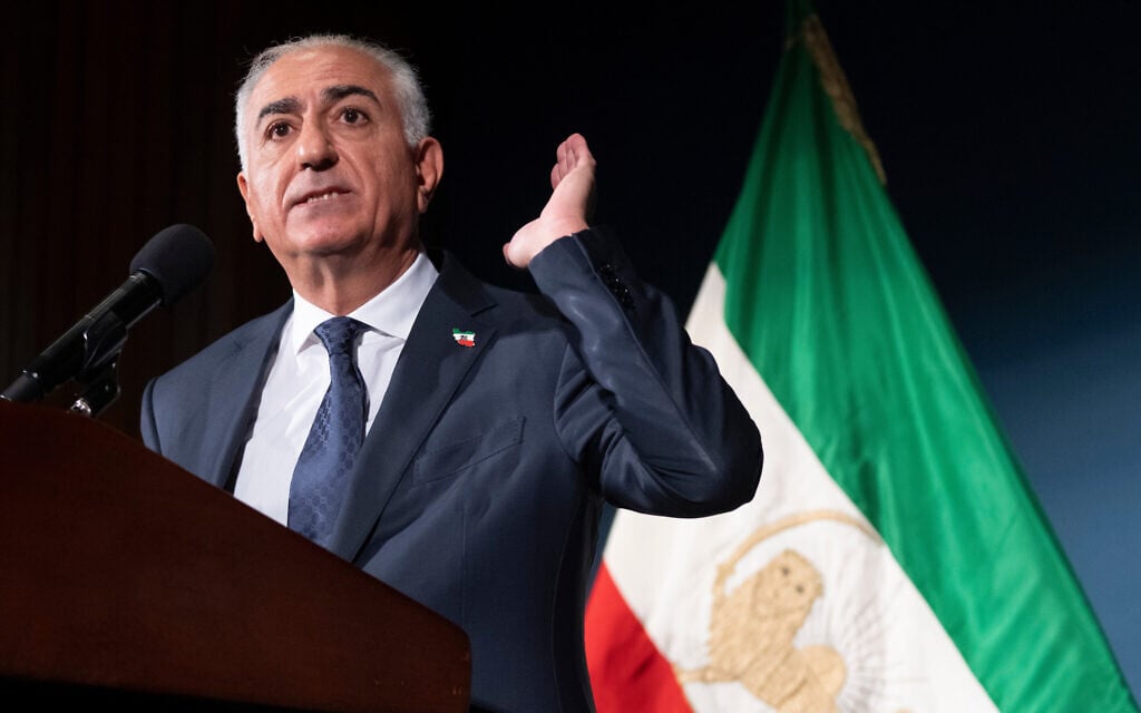 Iran's exiled Crown Prince Reza Pahlavi speaks during a news conference in Washington, January 16, 2026. (AP Photo/Mark Schiefelbein) Iran's exiled Crown Prince Reza Pahlavi speaks during a news conference in Washington, January 16, 2026. (AP Photo/Mark Schiefelbein)
