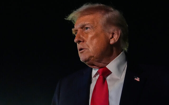 US President Donald Trump speaks to reporters before boarding Air Force One at Palm Beach International Airport, Jan. 19, 2026, in West Palm Beach, Florida (AP Photo/Julia Demaree Nikhinson) US President Donald Trump speaks to reporters before boarding Air Force One at Palm Beach International Airport, Jan. 19, 2026, in West Palm Beach, Florida (AP Photo/Julia Demaree Nikhinson)