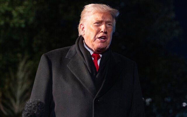 US President Donald Trump speaks before departing on Marine One from the South Lawn of the White House, Jan. 20, 2026, in Washington. (AP Photo/Alex Brandon) US President Donald Trump speaks before departing on Marine One from the South Lawn of the White House, Jan. 20, 2026, in Washington. (AP Photo/Alex Brandon)