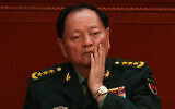 Gen. Zhang Youxia, then-vice chairman of China's Central Military Commission attends the opening session of the National People's Congress (NPC) at the Great Hall of the People in Beijing, China, March 5, 2025. (AP Photo/Ng Han Guan)