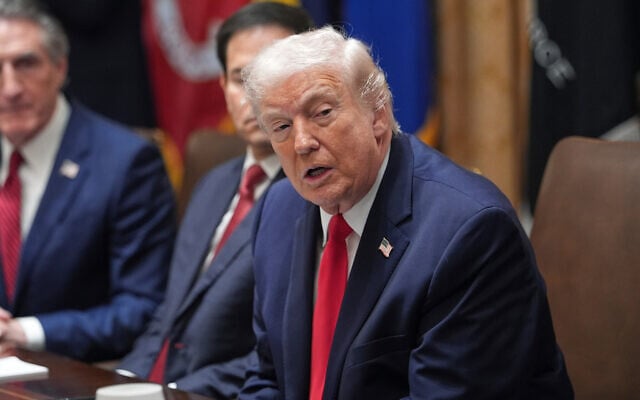 US President Donald Trump speaks during a cabinet meeting at the White House, Jan. 29, 2026, in Washington. (AP/Evan Vucci) US President Donald Trump speaks during a cabinet meeting at the White House, Jan. 29, 2026, in Washington. (AP/Evan Vucci)