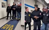 This screengrab taken from the X account of Rapid Response 47, an official White House account, shows Venezuelan President Nicolas Maduro (C) escorted by DEA agents inside the headquarters of the US Drug Enforcement Administration (DEA) in Manhattan, New York, January 3, 2026. (X account of Rapid Response 47 / AFP)