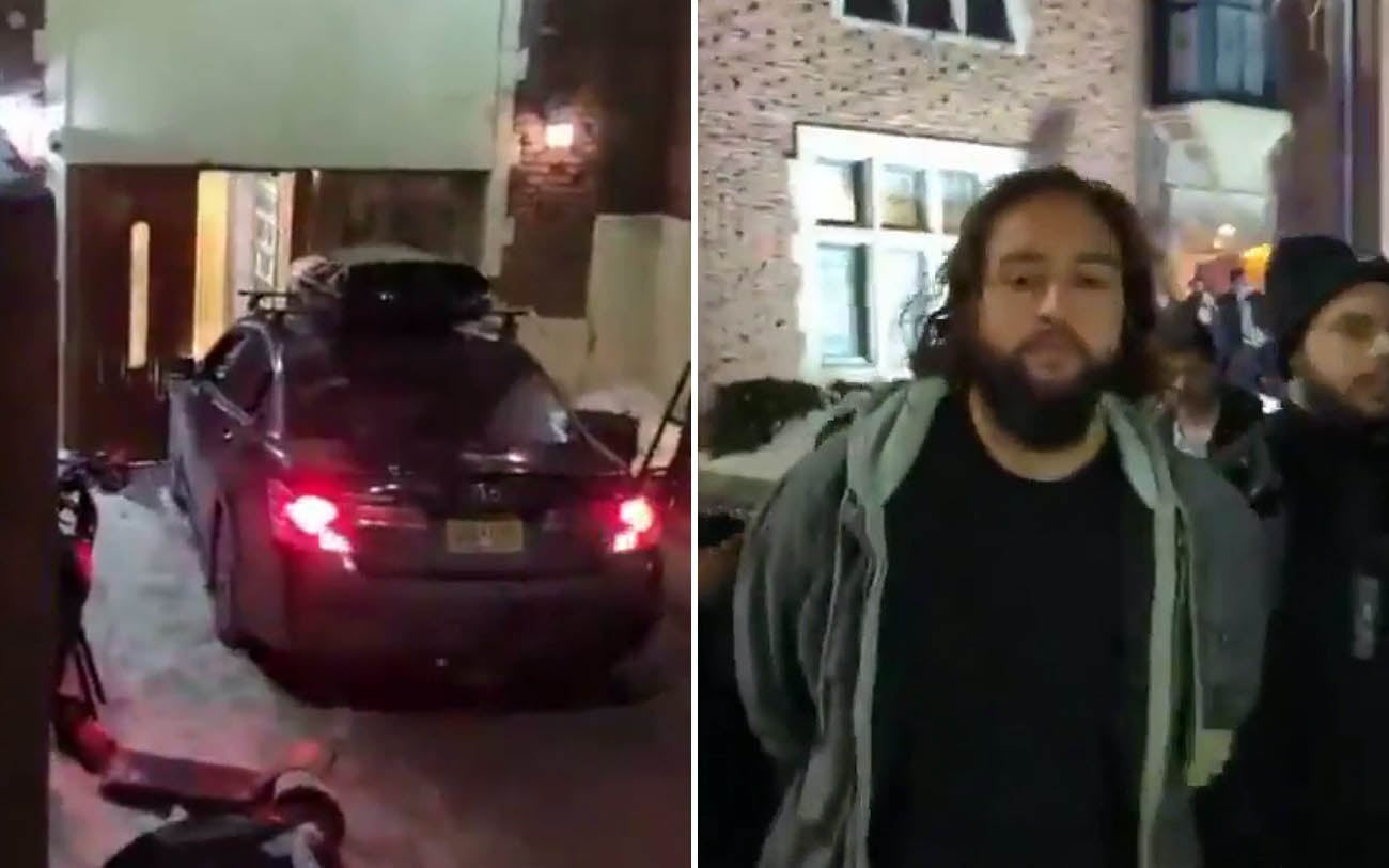 Man who drove car into Chabad headquarters sentenced to time served