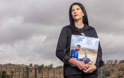 Talik Gvili, mother of the deceased hostage in Gaza, Ran Gvili, December 10, 2025. Ran Gvili's body was located by the IDF and returned to Israel on January 26, 2026. (Yossi Aloni/FLASH90)