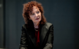 Photographer Nan Goldin talks to the press at the exhibition "Nan Goldin. This Will Not End Well" at the Neue Nationalgalerie in Berlin on Nov. 22, 2024. (Fabian Sommer/picture alliance via Getty Images via JTA)
