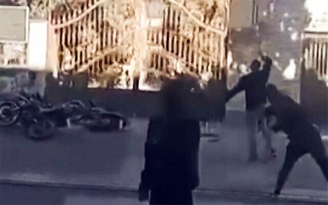 Illustrative: This grab taken on January 2, 2026, from UGC images posted on social media on December 31, 2025, shows protestors attacking a government building in Fasa, in southern Iran on December 31, amid spontaneous nationwide protests driven by dissatisfaction at the country's economic stagnation. (UGC/AFP) Illustrative: This grab taken on January 2, 2026, from UGC images posted on social media on December 31, 2025, shows protestors attacking a government building in Fasa, in southern Iran on December 31, amid spontaneous nationwide protests driven by dissatisfaction at the country's economic stagnation. (UGC/AFP)