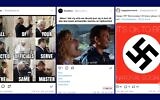 Antisemitic and anti-Israel content found on the social media platform UpScrolled. (Screenshot via JTA)