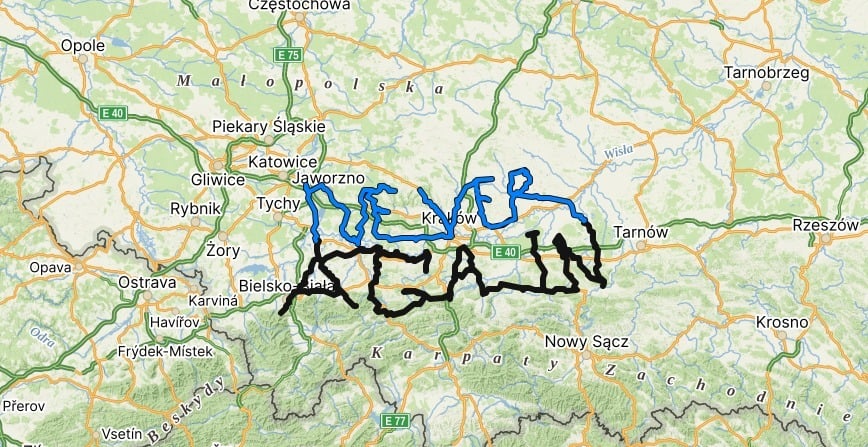 Cyclist completes 47-hour trek to write ‘Never Again’ around Auschwitz