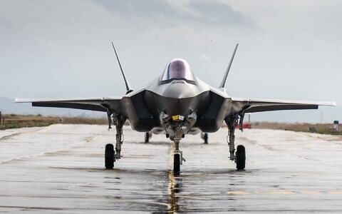 A new F-35 fighter jet at the Nevatim Air Base in southern Israel, on January 18, 2026. (Israel Defense Forces)