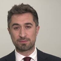 British MP Damien Egan appears on GBNews, February 16, 2024. (Screenshot via YouTube)