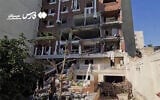 The aftermath of an explosion at a residential building in Bandar Abbas, Iran, January 31. (X, used in accordance with Clause 27a of the Copyright Law)