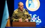 IDF Chief of Staff Lt. Gen. Eyal Zamir speaks at the 'Leaders on the Home Front' conference in central Israel, January 6, 2026. (Israel Defense Forces)
