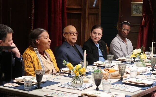 Historian and host Henry Louis Gates Jr. attends a seder in “Black and Jewish America: An Interwoven History.” (McGee Media via JTA) Historian and host Henry Louis Gates Jr. attends a seder in “Black and Jewish America: An Interwoven History.” (McGee Media via JTA)
