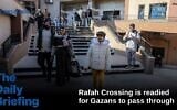 Palestinian patients wait at Rafah Crossing to leave Gaza as part of a ceasefire agreement between Hamas and Israel, in Khan Yunis in the southern Gaza Strip, on February 2, 2025. (Photo by Abed Rahim Khatib/ Flash90)