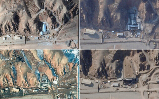 A combination picture of satellite images show the Parchin military complex under reconstruction in 2024-2026. (Planet Labs PBC and Vantor/Handout via Reuters) A combination picture of satellite images show the Parchin military complex under reconstruction in 2024-2026. (Planet Labs PBC and Vantor/Handout via Reuters)