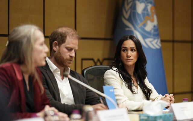 The Duke and Duchess of Sussex (right) attend a World Health Organization roundtable with key donors and humanitarian partners in Amman, Jordan, on February 25, 2026. (PA via Reuters) The Duke and Duchess of Sussex (right) attend a World Health Organization roundtable with key donors and humanitarian partners in Amman, Jordan, on February 25, 2026. (PA via Reuters)