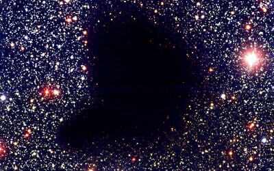 The Barnard 68 nebula, located in the constellation Ophiuchus, approximately 400 light-years from Earth. Using NASA's James Webb Space Telescope, Dr. Shmuel Bialy of the Technion-Israel Institute of Technology and his team measured the signals emitted from this nebula as a result of molecular hydrogen excitation by cosmic rays for the first time. (Courtesy/ European Southern Observatory)