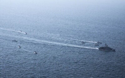 In this image provided by Sepahnews of Iran's Islamic Revolutionary Guard Corps on February 16, 2026, shows the IRGC's drill in the Persian Gulf. (Sepahnews via AP) In this image provided by Sepahnews of Iran's Islamic Revolutionary Guard Corps on February 16, 2026, shows the IRGC's drill in the Persian Gulf. (Sepahnews via AP)