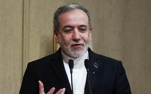 A handout photograph released by the Iranian Foreign Ministry on February 8, 2026, shows Iran's Foreign Minister Abbas Araghchi speaking to a forum in Tehran (Iran's Foreign Minister / AFP) A handout photograph released by the Iranian Foreign Ministry on February 8, 2026, shows Iran's Foreign Minister Abbas Araghchi speaking to a forum in Tehran (Iran's Foreign Minister / AFP)