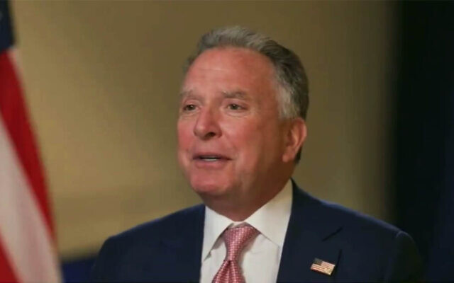 US Special Envoy Steve Witkoff in an interview with Fox News, February 22, 2025. (Screen capture)