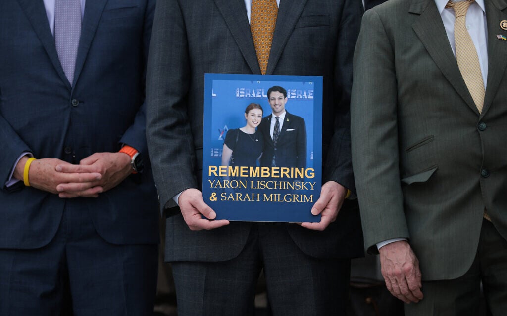 Slain Israeli embassy worker’s brother, US hockey team attend Trump’s State of the Union