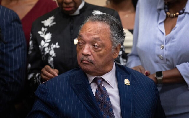 Civil Rights leader Rev. Jesse Jackson visits with guests at the National Bar Association's annual convention on July 31, 2025, in Chicago, Illinois (SCOTT OLSON / GETTY IMAGES NORTH AMERICA / Getty Images via AFP) Civil Rights leader Rev. Jesse Jackson visits with guests at the National Bar Association's annual convention on July 31, 2025, in Chicago, Illinois (SCOTT OLSON / GETTY IMAGES NORTH AMERICA / Getty Images via AFP)