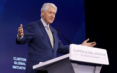 Bill Clinton speaks onstage during the Clinton Global Initiative 2025 Annual Meeting at New York Hilton Midtown on September 25, 2025 in New York City. (JP Yim/Getty Images for New York Hilton Midtown/AFP) Bill Clinton speaks onstage during the Clinton Global Initiative 2025 Annual Meeting at New York Hilton Midtown on September 25, 2025 in New York City. (JP Yim/Getty Images for New York Hilton Midtown/AFP)
