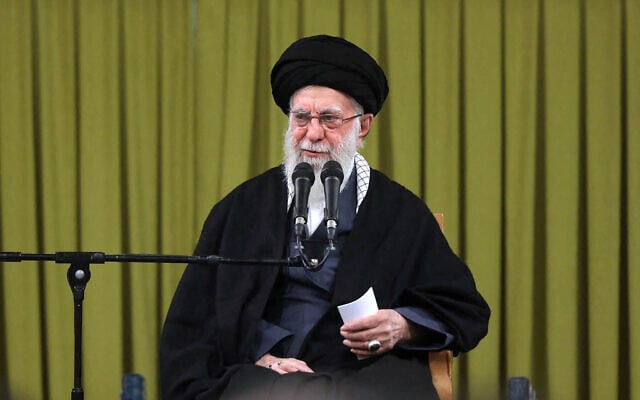 Iran's Supreme Leader Ayatollah Ali Khamenei speaks during a meeting in Tehran on February 1, 2026, ahead of the 47th anniversary of the 1979 Islamic Revolution. (KHAMENEI.IR / AFP) Iran's Supreme Leader Ayatollah Ali Khamenei speaks during a meeting in Tehran on February 1, 2026, ahead of the 47th anniversary of the 1979 Islamic Revolution. (KHAMENEI.IR / AFP)