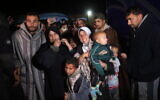 Palestinians coming from the Rafah Crossing with Egypt arrive at Nasser Hospital in Khan Younis, in the southern Gaza Strip, on February 4, 2026. (Bashar Taleb / AFP)
